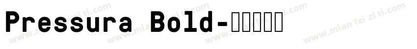 Pressura Bold字体转换